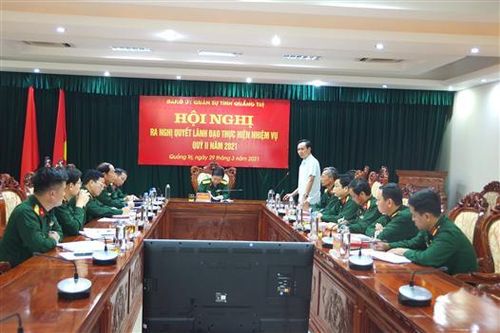 Đảng ủy Quân sự tỉnh Quảng Trị ra nghị quyết lãnh đạo thực hiện nhiệm vụ quốc phòng, quân sự địa phương quý II/2021.