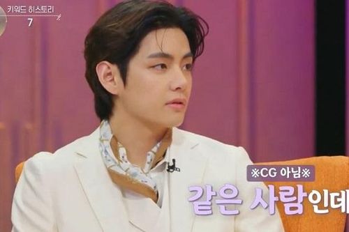 Khi V BTS được chú thích là người thật!