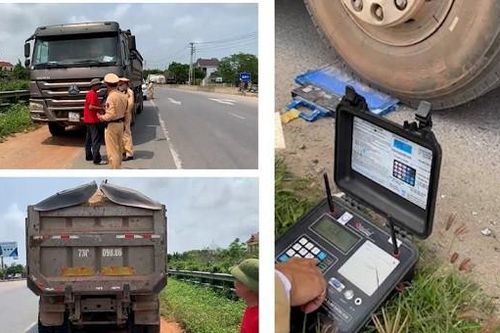 CSGT Quảng Bình tăng cường xử lý các phương tiện chở quá khổ, quá tải