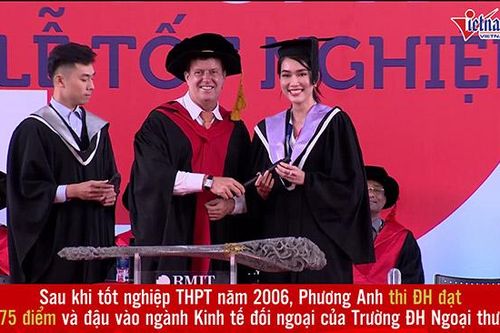 Á hậu Phương Anh rạng rỡ tốt nghiệp thủ khoa Đại học RMIT