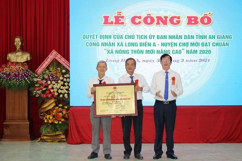 Lễ đón bằng công nhận xã Long Điền A đạt chuẩn 'Xã nông thôn mới nâng cao'