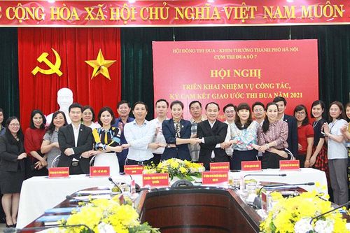 Cụm thi đua số 7 ký kết giao ước thi đua năm 2021