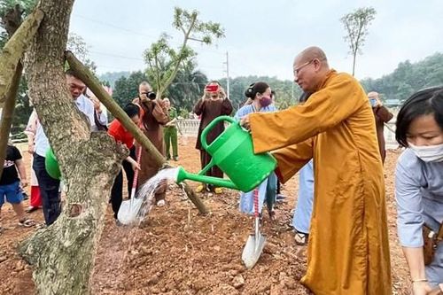 Học viện Phật giáo Việt Nam hưởng ứng Tết trồng cây