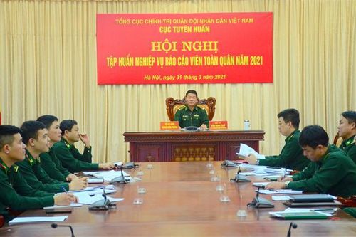 Tập huấn nghiệp vụ báo cáo viên toàn quân năm 2021