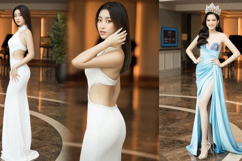Đỗ Thị Hà 'đọ sắc' Đỗ Mỹ Linh: Người khoe chân dài miên man, người lưng trần quyến rũ
