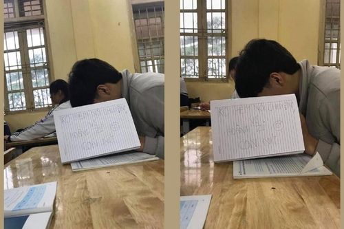 Giận dỗi bạn cùng bàn, nam sinh làm tấm bảng ngăn đôi chỗ ngồi cùng lời nhắn khiến dân mạng cười ngất