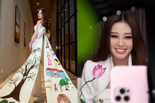 Ý nghĩa bộ vest Hoa hậu Khánh Vân mặc trong buổi phỏng vấn online với BTC Miss Universe
