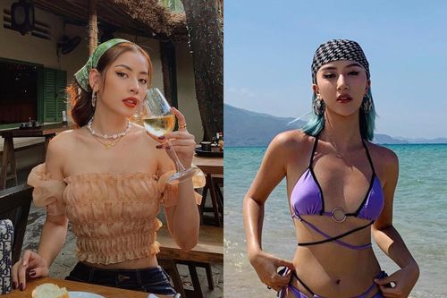 Chi Pu, Quỳnh Anh Shyn diện mốt quấn khăn lên tóc