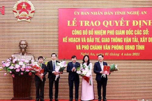Điều động, bổ nhiệm nhiều chức danh lãnh đạo sở, ngành ở Nghệ An, Hà Tĩnh