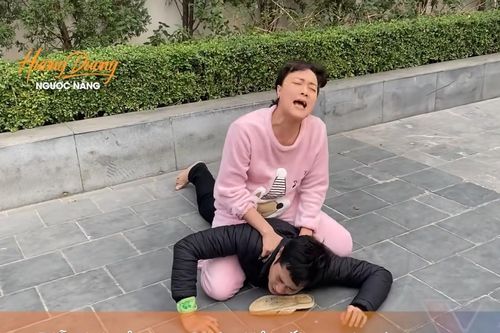 Vân Dung quá nhập vai khi đè đầu Hải 'bóng' ở Hướng dương ngược nắng