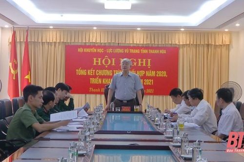 Hội Khuyến học và Lực lượng vũ trang Thanh Hóa triển khai nhiệm vụ năm 2021