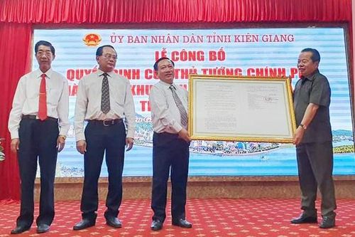 Kiên Giang: Công bố Quyết định của Thủ tướng Chính phủ thành lập Khu kinh tế cửa khẩu Hà Tiên