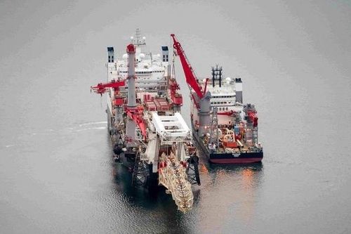 Rất nhiều tàu hải quân, tàu chiến tăng cường hoạt động trong khu vực xây dựng Nord Stream 2