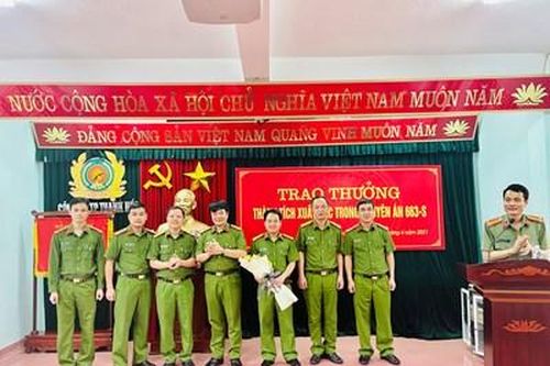 Công an Thanh Hóa trao thưởng cho Ban chuyên án 663-S