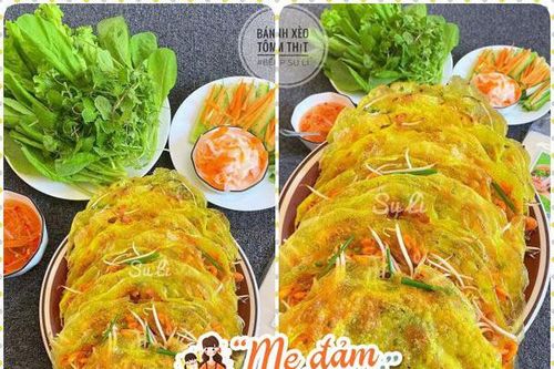 Trời ẩm ương, học cách đổ bánh xèo tôm thịt vàng ươm, giòn tan ăn đã miệng