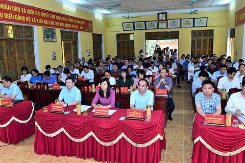 Lãnh đạo tỉnh làm việc tại xã Kiên Đài về xây dựng nông thôn mới