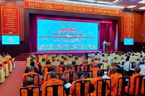 Sóc Trăng: Họp mặt nhân sĩ trí thức và Ban quản trị các chùa Phật giáo Nam tông Khmer