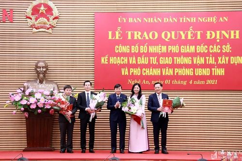 Bổ nhiệm ông Vũ Tuấn Dũng làm Phó Giám đốc Sở Xây dựng Nghệ An