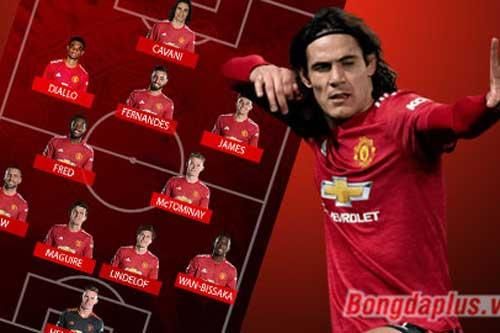 Đội hình dự kiến trận MU vs Brighton: Cavani trở lại
