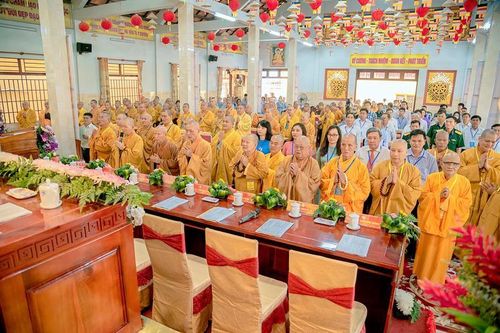 Long An: Đại đức Thích Lệ Duyên làm Trưởng ban Trị sự huyện Đức Hòa nhiệm kỳ 2021-2026