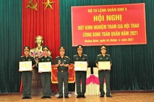 Quân khu 5 rút kinh nghiệm tham gia Hội thao công binh toàn quân