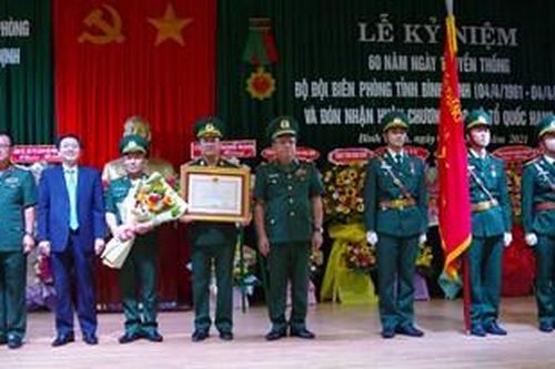 BĐBP Bình Định đón nhận Huân chương Bảo vệ Tổ quốc hạng Nhì