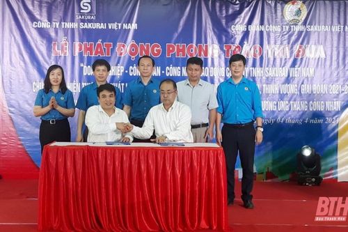 Doanh nghiệp - Công đoàn - công nhân, lao động Công ty TNHH Sakurai Việt Nam chung sức, hiện thực hóa khát vọng xây dựng quê hương Thanh Hóa văn minh, thịnh vượng