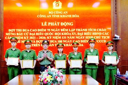 Công an tỉnh Khánh Hòa phát động đợt thi đua cao điểm