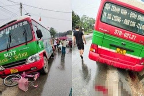 Xe buýt cán tử vong nữ sinh lớp 5 đang đi học