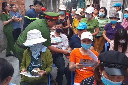 Diễn tập phương án chữa cháy ở khu dân cư