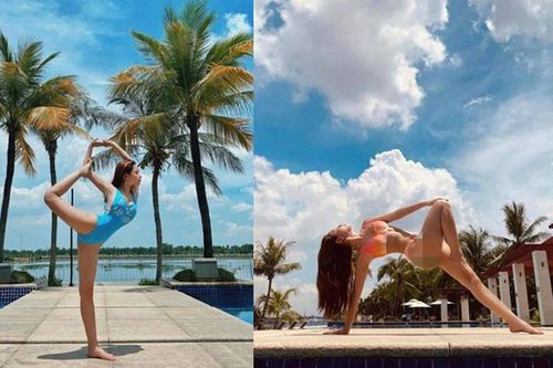 Chi Pu khoe dáng tập yoga nóng bỏng, gợi cảm tựa 'nữ thần'