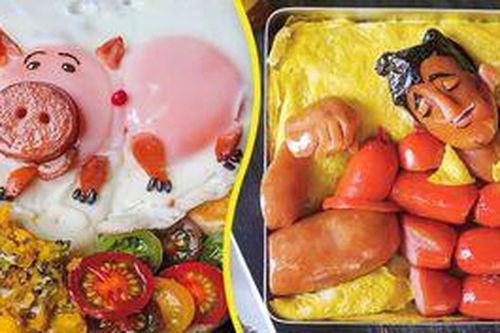 Xuýt xoa món ăn cho con đẹp như phim hoạt hình của mẹ đảm