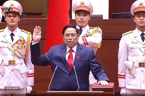 Tân Thủ tướng Chính phủ Phạm Minh Chính tuyên thệ nhậm chức