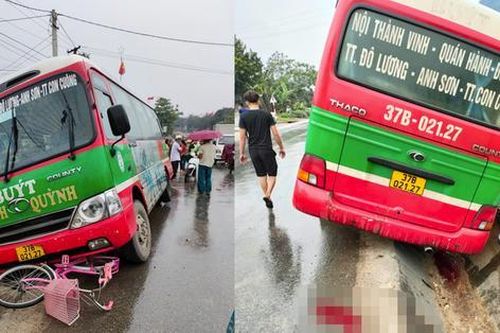 Trên đường đi học, bé gái 10 tuổi bị xe buýt tông tử vong
