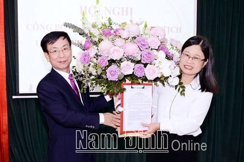 Nam Định: Nữ phó Ban Dân vận làm Giám đốc Sở Công thương