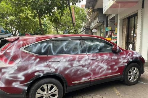 Xác định được đối tượng phun sơn trắng vào xe ô tô Honda CR-V ở Hải Phòng