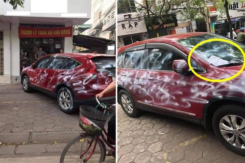 Đã xác định được người phun sơn khắp xe ô tô Honda CR-V ở Hải Phòng