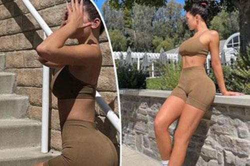Nữ tỷ phú Kylie Jenner khoe ba vòng 'bốc lửa' khi chạy bộ