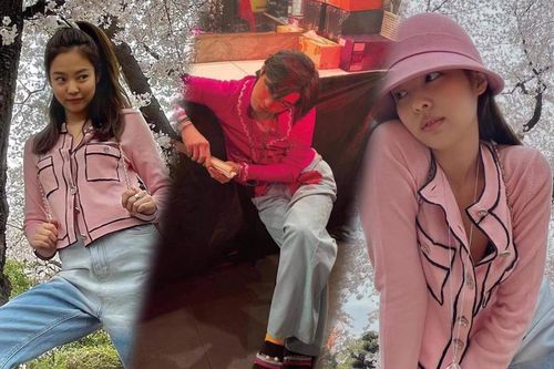 G-Dragon & Jennie Black Pink cùng mặc áo cardigan Chanel đắt đỏ, tạo dáng 'quằn quại' khó đỡ
