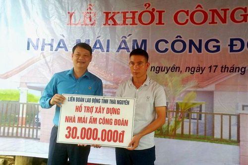 Hỗ trợ xây dựng 227 nhà mái ấm công đoàn, nhà tình nghĩa