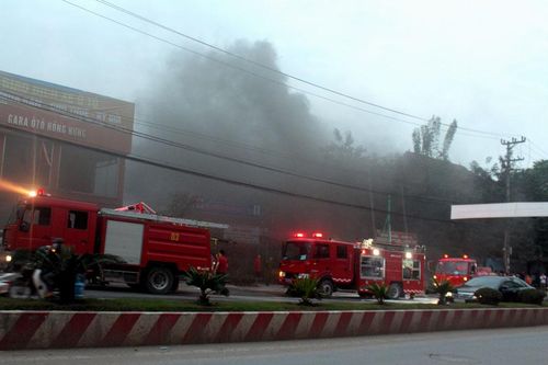 Kịp thời khống chế đám cháy gây mất điện khu trung tâm T.P Thái Nguyên