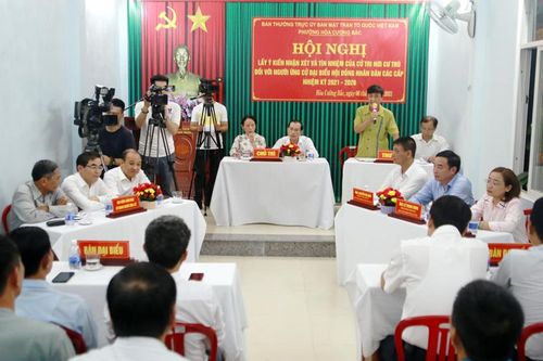 Lấy ý kiến cử tri nơi cư trú đối với người được giới thiệu ứng cử đại biểu HĐND thành phố Đà Nẵng