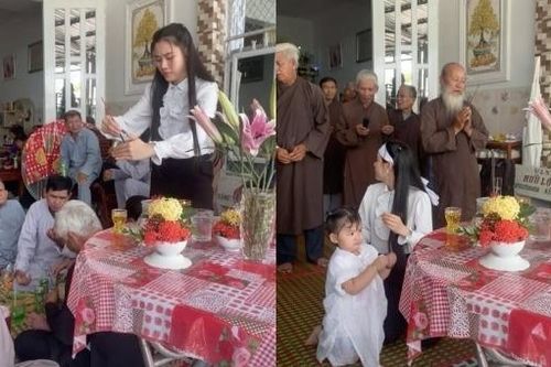 Linh Lan cùng con gái tổ chức lễ 100 ngày mất của Vân Quang Long