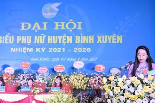 Hội LHPN tỉnh Vĩnh Phúc tổ chức thành công Đại hội phụ nữ điểm cấp huyện