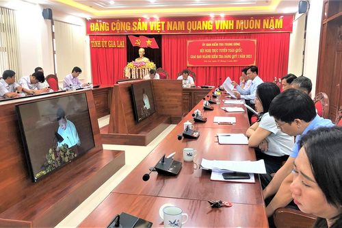 Hội nghị trực tuyến toàn quốc giao ban ngành Kiểm tra Đảng quý I-2021