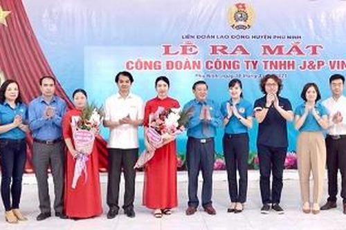 Thành lập mới 8 Công đoàn cơ sở trong quý I/2021