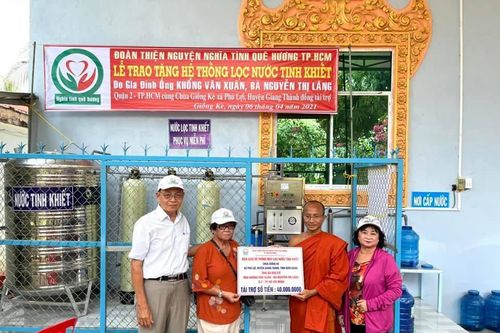 Bàn giao hệ thống máy lọc nước tinh khiết đến 3 ngôi tự viện tại Kiên Giang