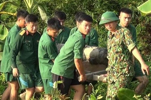 Hải Phòng: Quả bom 250 kg nằm trong ao nhà dân