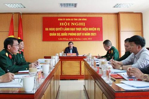 Đảng ủy Quân sự tỉnh Lâm Đồng ra nghị quyết lãnh đạo thực hiện nhiệm vụ Quý II