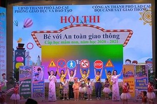 Từng bừng hội thi 'Bé với an toàn giao thông' năm học 2020 - 2021